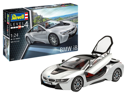 Revell Germany Model Cars 1/24 BMW i8 Sports Car Kit