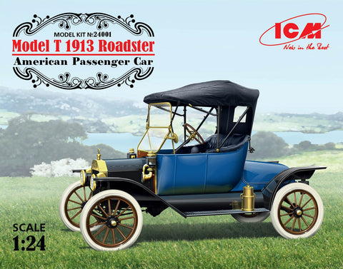 ICM Military Models 1/24 American Model T 1913 Roadster Passenger Car Kit