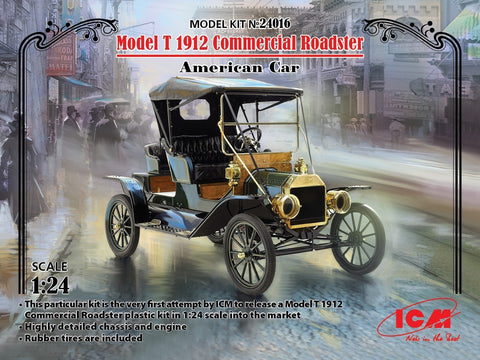 ICM Model Cars 1/24 American Model T 1912 Commercial Roadster Car Kit