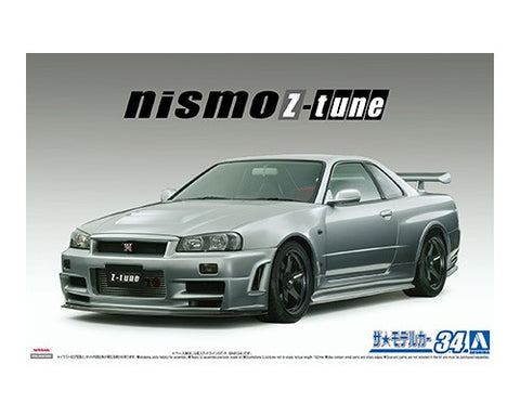 Aoshima Car Models 1/24 2004 Nissan BNR34 Skyline GT-R Z-Tune 2-Door Car Kit