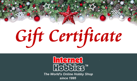 Internet Hobbies Gift Certificates - $100.00