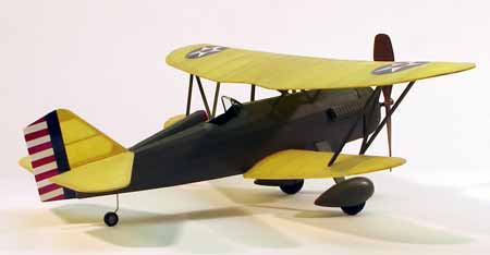 Dumas Wooden Planes 17-1/2" Wingspan Curtiss Hawk Rubber Pwd Aircraft Laser Cut Wooden Kit