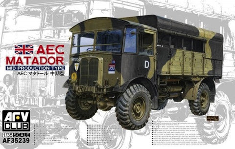 AFV Club Military 1/35 AEC Mid Production Type Matador Truck Kit