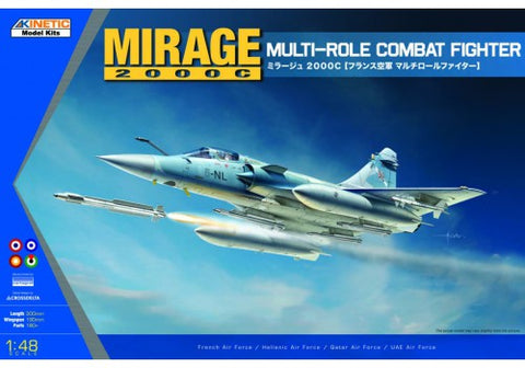 Kinetic Aircraft 1/48 Mirage 2000C Multi-role Combat Fighter Kit