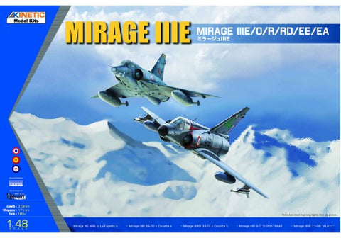 Kinetic Aircraft 1/48 Mirage IIIE/O/R/RD/EE/EA Kit