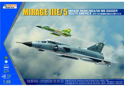 Kinetic Aircraft 1/48 Mirage IIIEBR/IIIEA IAI M5 Kit