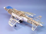 Dumas Wooden Planes 16" Wingspan AV8B Laser Cut Static Wooden Kit