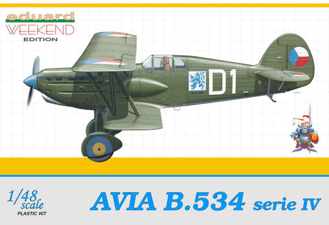 Eduard Aircraft 1/48 Avia B534 Serie IV Czech AF Aircraft Wkd. Edition Kit