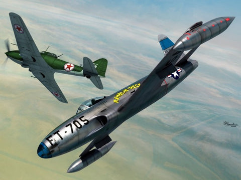 Sword Aircraft 1/72 P80C & IL10 Fighter Over Korea (2 in 1) Kit