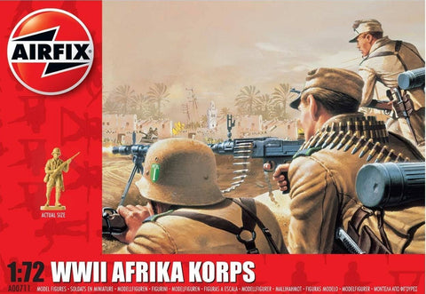 Airfix Military 1/72 WWII Afrika Corps Figure Set (48) Kit