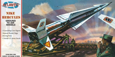 Atlantis Military 1/40 US Army Nike Hercules Ground-to-Air Missile w/3 Crew Figures (formerly Revell) Kit