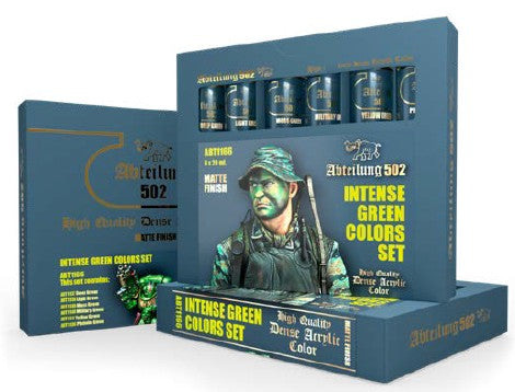 Abteilung 502 Paints Intense Green Acrylic Paint Set (6 Colors) 20ml Tubes