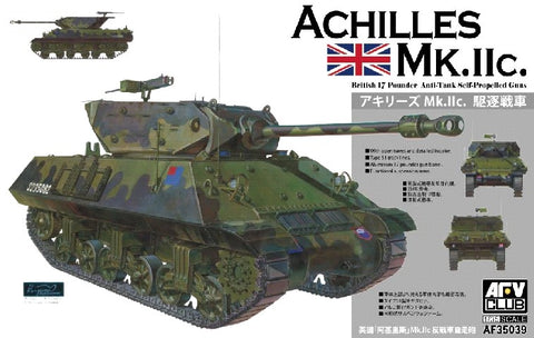 AFV Club Military 1/35 Achilles Mk IIc Tank w/British 17-Pdr Anti-Tank Self-Propelled Gun (Re-Issue) Kit