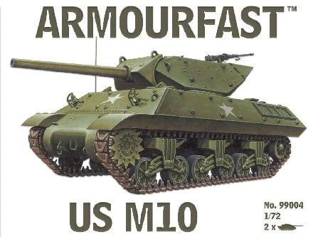 Armourfast Military 1/72 US M10 Tank (2) Kit