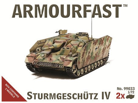 Armourfast Military 1/72 Sturmgeschutz IV Tank (2) Kit