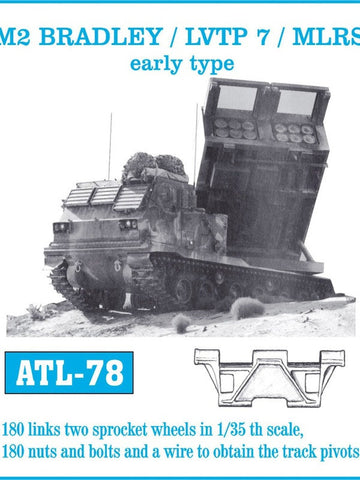Friulmodel Military 1/35 M2 Bradley, LVTP7, MLRS Early Track Set (180 Links)