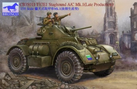 Bronco Military 1/35 T17E1 Staghound A/C Mk I Late Production Armored Personnel Carrier Kit