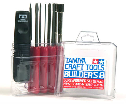 Tamiya Tools "Builder's 8" Screwdriver Set