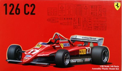 Fujimi Car Models 1/20 1982 Ferrari 126C2 F1 GP Race Car Kit