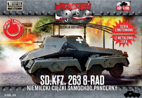 First To Fight 1/72 WWII SdKfz 263 8-Rad German Heavy Armored Tank Kit