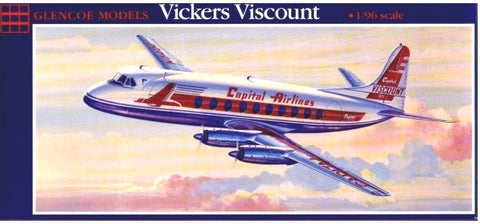 Glencoe Aircraft 1/96 Vickers Viscount 745 Aircraft Kit