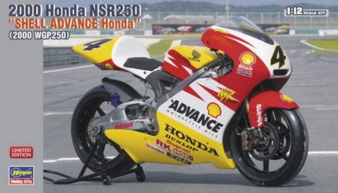 Hasegawa Model Cars 1/12 2000 Honda NSR250 Shell Advance Honda Racing Motorcycle Ltd Edition Kit