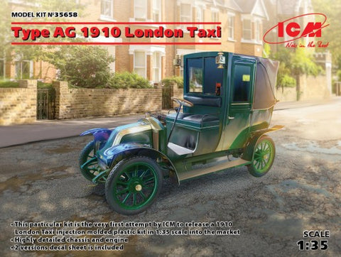 ICM Military Models 1/35 1910 Type AG London Taxi (New Tool) Kit