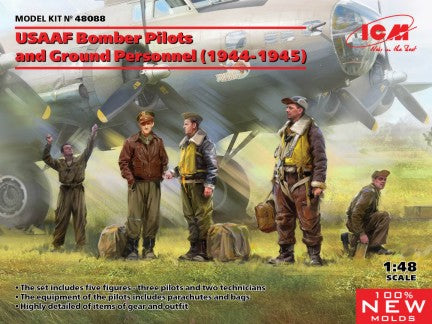 ICM Aircraft 1/32 Photo to Remember: USAAF Pilots 1944-1945 (4) (New Tool) Kit