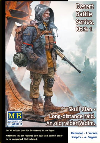 Master Box 1/35 Desert Battle: Long Distance Raid Skull Clan Old Raider Vadim (New Tool Kit
