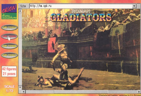 Orion 1/72 Roman Gladiators (42) Set