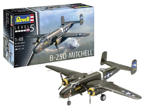 Revell Germany Aircraft 1/48 B25D Mitchell Bomber Kit