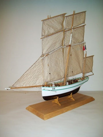 Soclaine 1/50 Granvillaise 3-Masted 1899 Fishing Smack Boat Kit