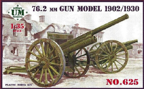 Unimodel Military 1/35 76.2mm Gun Model 1902/1930 Kit