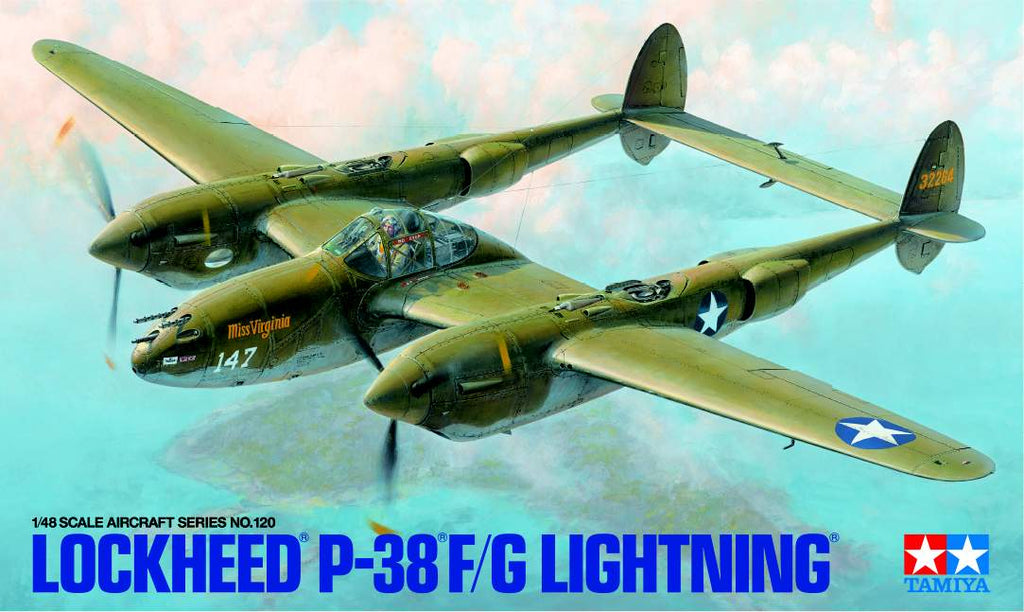 Tamiya Has Announced Their New 1/48 Scale Lockheed P-38®F/G Lightning Kit