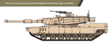 Academy Military 1:72 M1A1 Abrams USMC Version Tank Kit