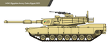 Academy Military 1:72 M1A1 Abrams USMC Version Tank Kit