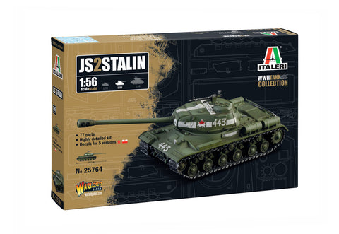 Italeri Military 1/56 Soviet JS2 Stalin Heavy Tank Kit