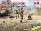 ICM Military 1/35 Brave Ukraine: Sappers (Minesweepers) of the Armed Forces of Ukraine (3) w/Dog & Equipment Kit