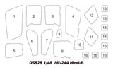 Trumpeter Aircraft 1/48 Mi24A Hind-B Helicopter (New Tool)