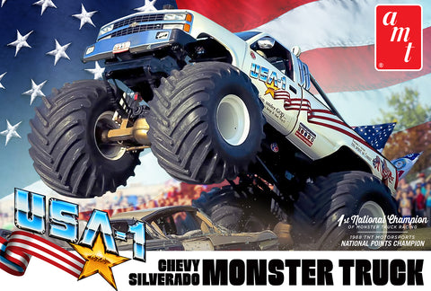 AMT MODEL CARS 1/25 USA-1 Chevy Silverado Monster TruckKit