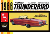 AMT MODEL CARS 1/25 1966 FORD THUNDERBIRD HARDTOP/CONVERTIBLE KIT