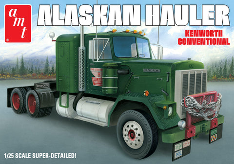 AMT Model Cars 1/25 Alaskan Hauler Kenworth Conventional Tractor Cab Lit