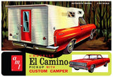 AMT MODEL CARS 1/25 1965 CHEVY EL CAMINO W/CAMPER KIT