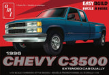 AMT MODEL CARS 1/25 1996 CHEVROLET C-3500 DUALLY PICKUP EASY BUILD KIT