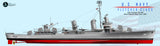 Trumpeter Ship Models 1/200 USS Fletcher DD445 Destroyer (New Tool) Kit