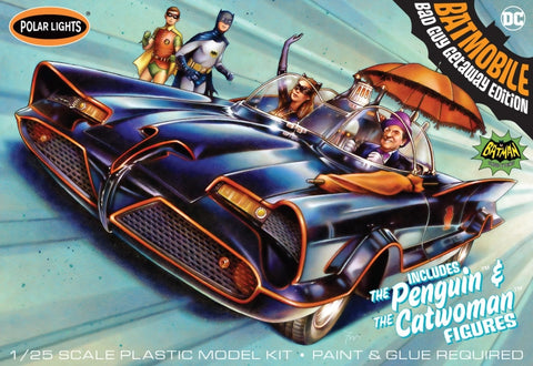 Polar Lights 1/25 Classic 1966 Batmobile w/Catwoman & Penguin Figures Kit