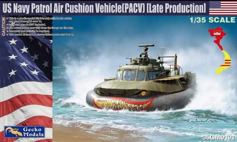 Gecko Models Military 1/35 US Navy Late Production Patrol Air Cushion Vehicle (PACV) (New Tool) Kit