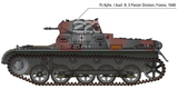 Academy Military 1/35 German Panzer I Ausf B & Sidecar Motorcycle w/3 Figures Kit