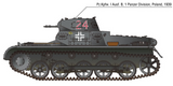 Academy Military 1/35 German Panzer I Ausf B & Sidecar Motorcycle w/3 Figures Kit