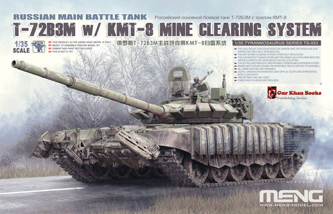 Meng Military 1/35 T72B3M Russian Main Battle Tank w/KMT8 Mine Clearing System Kit